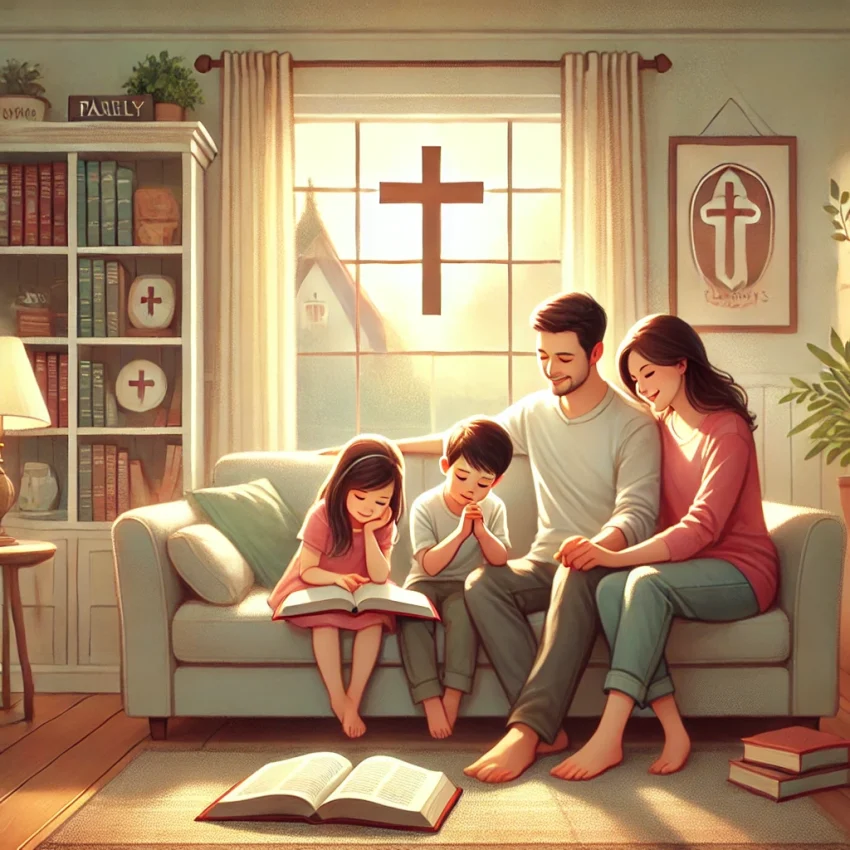 Faith formation in a family setting together